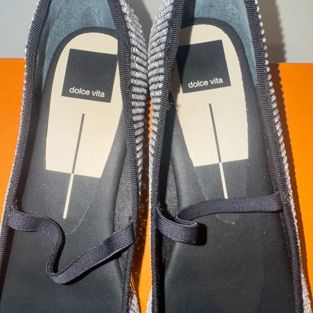 Dolce Vita Rhinestone Ballet Flats Size 10 - Picture 8 of 11